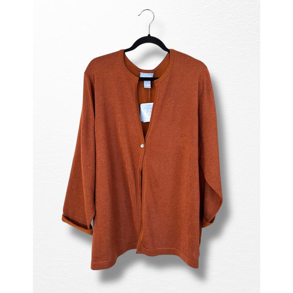 NWT Liz & Me Single Button Cardigan, Size 14/16W